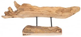 Decoratiune din lemn Fornax, natural