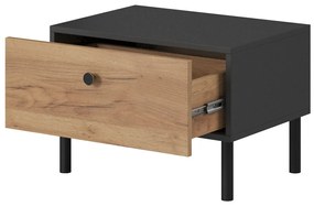 Set 2 buc. noptiere Dalde D (Stejar craft auriu + antracit). 1071344