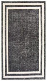 Covor tip traversă alb/gri lavabil 200x80 cm - Vitaus