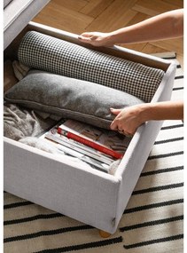 Taburet gri deschis Simon – Miuform