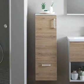 Dulap mediu suspendat KolpaSan Evelin mdf stejar 102x37 cm