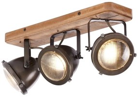 Brilliant - Spot CARMEN WOOD 3xGU10/5W/230V maro