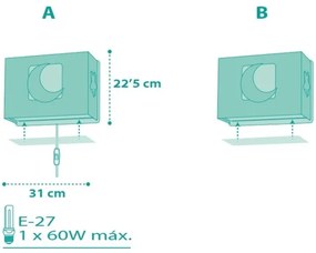 Dalber D-63238H - Aplică perete copii MOONLIGHT 1xE27/60W/230V