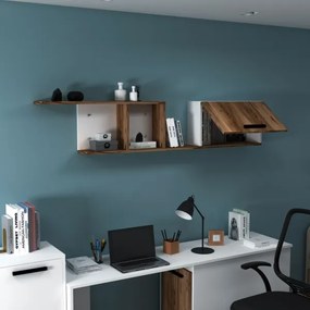 Etajeră de perete NEWRA 35x150 cm maro