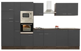 Mobilă de bucătărie Yorki 360, corp din stejar Yorki, cu față antracit satinat