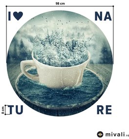 Autocolante de perete - Ceașca naturii cu inscripție