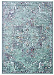 Covor din viscoză turcoazx 200x140 cm Lara - Universal