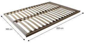 Suport pentru saltea pliabil, 160x200, BASIC FLEX FRONT