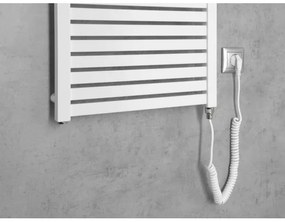 Radiator portprosop electric pentru baie Aqualine TONDI-E 500W/230V 133 cm alb
