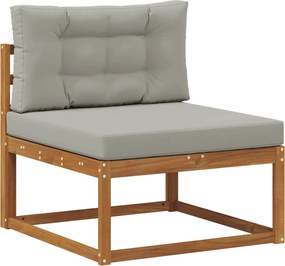 vidaXL Canapea Medie pentru Exterior Lemn Solid de Acacia natural