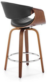 Scaun de bar H123 negru/nuc