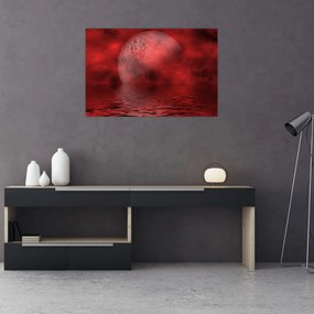 Tablou - Luna pe nivelul apei (90x60 cm)