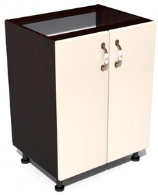 Corp inferior 60 cu 2 usi Zebra MDF vanilie simplu