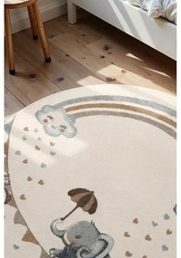 Covor pentru copii crem ø160 cm Walk like an Elephant Rainbow – Villeroy&amp;Boch