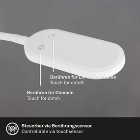 Lampă LED flexibilă dimabilă de perete Briloner 2177016 LED/6W/230V alb