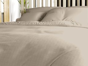 Lenjerie de pat din bumbac cu finisaj creponat LUXERA gri-maroniu buzunar de hotel II.calitate Dimensiune lenjerie de pat: 70 x 90 cm | 140 x 200 cm