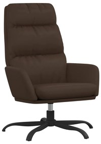 341143 vidaXL Scaun de relaxare, maro, piele ecologică