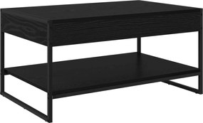 vidaXL Masă de cafea Stejar Negru 80 x 50 x 40 cm Lemn compozit