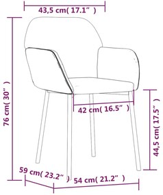 Scaune bucatarie, 2 buc., gri deschis, textil   piele ecologica 2, Gri deschis