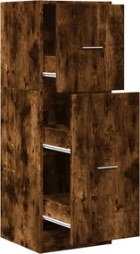 vidaXL Dulap de farmacie stejar fumuriu, 40x41x118 cm, lemn prelucrat