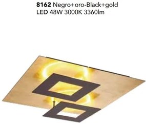 Plafoniera LED design ambiental DALIA Black/ gold