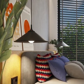 Lustră pe cablu Sollux SL.1326 ZUMA 1xE27/15W/230V negru