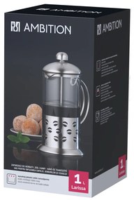 Filtru ceai sau cafea 1L, model boabe de cafea, Larissa