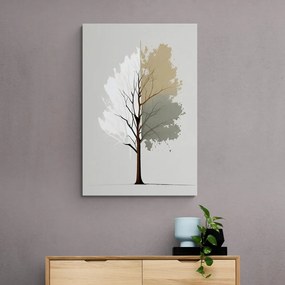 Tablou copac multicolor minimalist