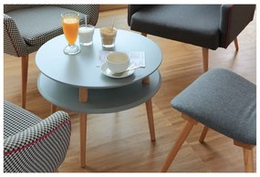 Măsuță auxiliară Ragaba UFO Ø 45 cm, gri deschis