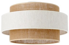 Plafonieră BOHO 1xE27/60W/230V Ø 40 cm, crem/iută