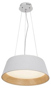 Lustră albă-în culoare naturală LED cu abajur din metal ø 45 cm Umbria – Candellux Lighting