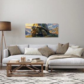 Tablou - Țestoasă și peisaj montan (120x50 cm)