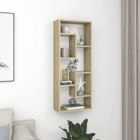 vidaXL Raft de perete, stejar sonoma, 36x16x90 cm, lemn prelucrat
