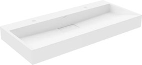 Mexen Ava chiuvetă de blat din conglomerat 2/O 100 x 46 cm, albă - 23011002