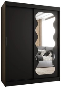 Dulap de haine 150 cm Spock (Negru). 1126077