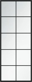 vidaXL Oglindă de perete, negru, 100x40 cm, metal