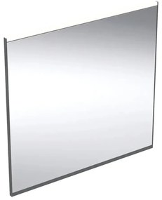 Oglinda cu iluminare si dezaburire Geberit Option Plus Square 75 cm negru - aluminiu eloxat