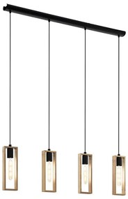 Eglo 44053 - Lustră suspendată pe cablu LITTLETON 4xE27/60W/230V