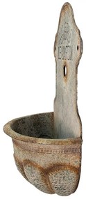 Suport decorativ de perete, din metal, aspect vintage