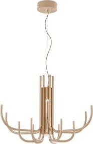 Ondaluce - Lustră suspendată LED dimmabilă cu cablu NOUVEAU, LED 35W, 230V, Ø 78 cm, aurie