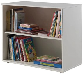 442730 Vipack Bibliotecă „Pino” cu 2 niveluri, alb, lemn