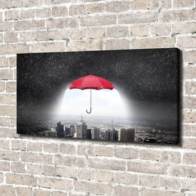 Tablou canvas Umbrela deasupra orașului