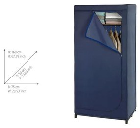 Șifonier depozitare Wenko Business, înălțime 160 cm, albastru