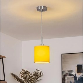 Brilagi - Lustră LED pe cablu NUBILA 1xE27/60W/230V diam. 14 cm galbenă