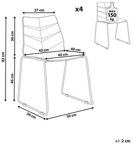 Set 4 buc scaun tip bar Huxley (bej). 1079215