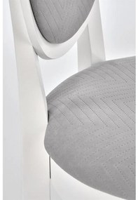 Scaun de sufragerie Velly (Alb + Gri). 1048927