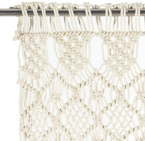 Perdea macrame, 140 x 240 cm, bumbac 1, Crem