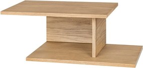 Noptieră în culoare naturală suspendată/cu rafturi cu aspect de lemn de stejar Tann – noo.ma