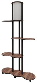 Lampadar cu polițe NOTO 1xE27/40W/230V maro/negru