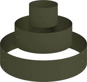 vidaXL Vază pentru Grădină Verde măsliniu 90 x 90 x 20 cm